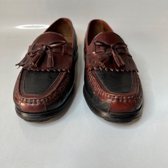 Johnston Murphy Aragon II Mens Kiltie Tassel Loafer 2 Tone Black Brown 10.5 N main image 4